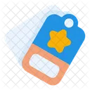 Etiqueta De Etiqueta De Revisao Estrela Hangtag Viagem Icon