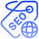Etiqueta Global Seo Icono