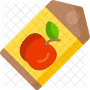 Etiqueta de manzana  Icono