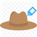 Sombrero Precio Etiqueta Icono