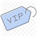 Vip Tag Icono De Color Lineal Icono