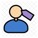 Etiquetar a la persona  Icono