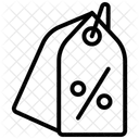 Etiquetas Icono De Contorno Negro Icono