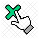 X Marcar Etiquetas Rechazar Declinar Icono
