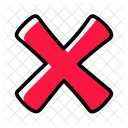 X Marcar Etiquetas Rechazar Declinar Icono