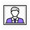 Etiquetas De Retrato De Candidato Candidato Eleccion Icon
