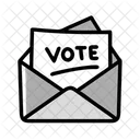 Etiquetas Para Sobres De Votacion Sobre Correo Icono