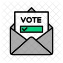Etiquetas Para Sobres De Votacion Sobre Correo Icono