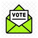 Etiquetas Para Sobres De Votacion Sobre Correo Icono