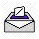 Etiquetas Para Sobres De Votacion Sobre Correo Icono
