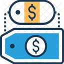 Balise Etiquette Dollar Icon