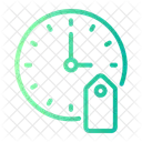 Etiquette De Prix Horloge Heure Icon