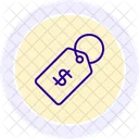 Icone De Ligne Detiquette De Prix Icon