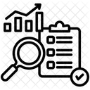 Etudes De Marche Statistiques Analyses Icône