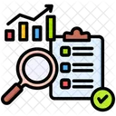 Etudes De Marche Statistiques Analyses Icône