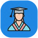 Femme Etudiant Technologie Icon