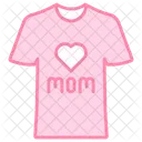 Eu amo a camisa da mãe  Ícone