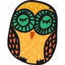 Halloween Vogel Weisheit Symbol