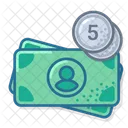 Eur Avatar Coin Five Money Currency Icon