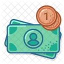 Eur Avatar Coin One Money Currency Icon