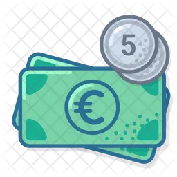 Eur Coin Five  Icon