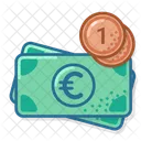 Eur Coin One Money Currency Icon