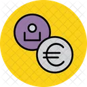 Euro User Employee Icon