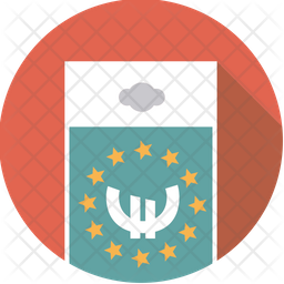 Euro bank note Icon