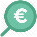 Euro Search Glass Icon