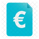 Euro Euro Document Money Icon