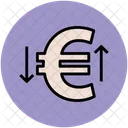 Euro Sign Raising Icon