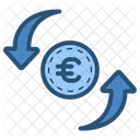 Blue Euro Money Icon