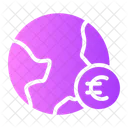 Euro Digital Currency Global Icon