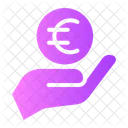 Euro Digital Money Digital Currency Icon
