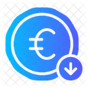 Euro-Abnahme  Symbol