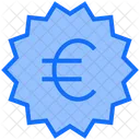 Euro Abzeichen Verkaufsabzeichen Euro Symbol