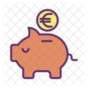 Banco Mpiggy Euro Ahorro En Euros Ahorro Icono