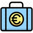 Euro-Aktentasche  Symbol