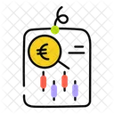 Euro Trade Euro Analysis Money Trading Icon