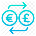 Euro And Pound Exchange  Icon