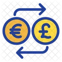 Euro And Pound Exchange  Icon