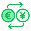 Euro And Yen Exchange  Icon