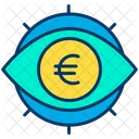 Euro Ansicht Euro Auge Euro Symbol