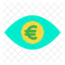 Auge Euro Geld In Den Augen Symbol