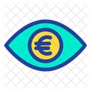 Auge Euro Geld In Den Augen Symbol