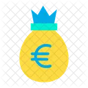 Euro Bag Money Bag Currency Bag Icon