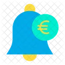 Euro Benachrichtigung Glocke Benachrichtigung Symbol