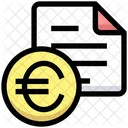 Euro Bill Receipt Euro Icon