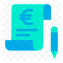 Bill Euro Invoice Icon