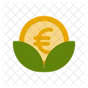 Euroblatt Euro Geld Symbol